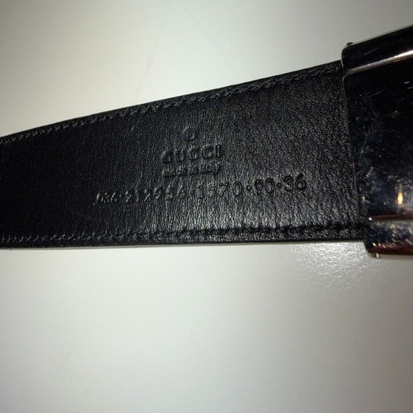 Gucci Black Vintage Monogram GG Belt - Picture 3 of 6